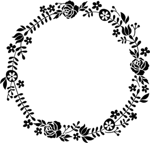 Floral_ Wreath_ Border_ Design PNG image