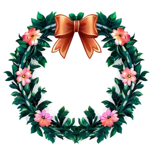 Floral Wreath Design Png 05242024 PNG image