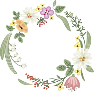 Floral_ Wreath_ Vector_ Graphic PNG image