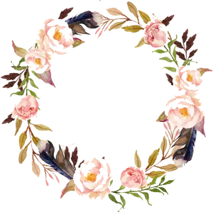 Floral_ Wreath_ Watercolor_ Painting PNG