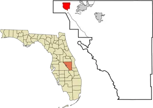 Florida Map Highlighting Orange County PNG image