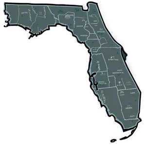 Florida Outline Clipart PNG Xpw