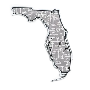 Florida Outline For Educational Use PNG Nbk16 PNG