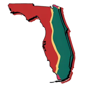 Florida Outline Vector Style PNG Cik88 PNG