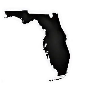 Florida Outline With Capital Mark Png 10 PNG image