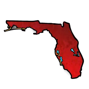Florida Outline With Heart PNG 36 PNG