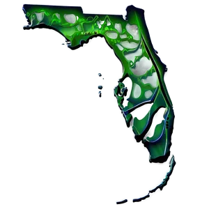 Florida Outline With Waves PNG Xxp PNG