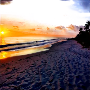 Florida State Beach Sunset Png 46 PNG image