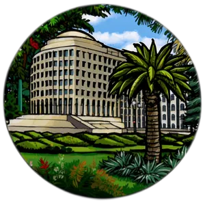 Florida State Capitol Dome Png Mcu14 PNG image