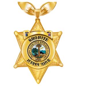 Florida State Sheriff Badge Png 06212024 PNG image