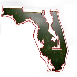 Florida State With Home Symbol Outline PNG Ngq72 PNG