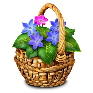 Flower Basket Png 88 PNG image
