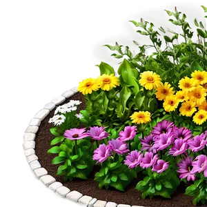 Flower Bed Design Png 06272024 PNG image