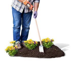 Flower Bed Installation PNG Tki81 PNG