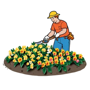 Flower Bed Maintenance PNG Wvi4