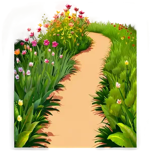 Flower Bed Pathway PNG Jtd37 PNG