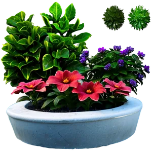 Flower Bed Plants Png 05042024 PNG image