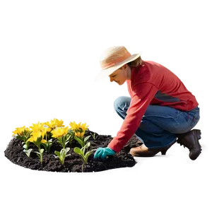 Flower Bed Preparation PNG Hpj75 PNG