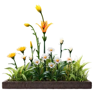 Flower Bed Theme PNG Utg PNG