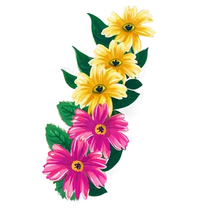 Flower Border Clipart Png 05252024 PNG image