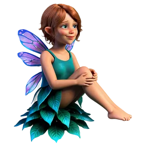 Flower Fairy Sitting PNG Oki80