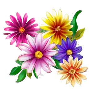 "flower Fusion: Unique PNG Design" A
