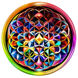 Flower Of Life Chakra Art PNG Myd PNG