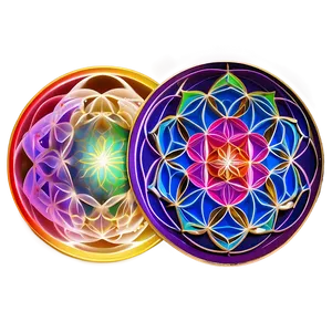 Flower Of Life Chakra Art Png Rll50 PNG image