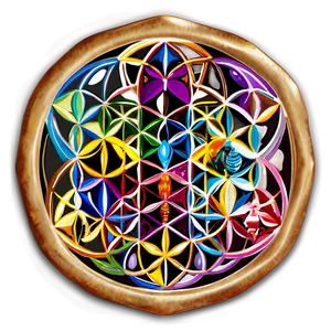 Flower Of Life Crystal Grid Png 29 PNG image