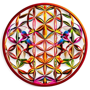 Flower Of Life Geometric Outline Png Wqk97 PNG image