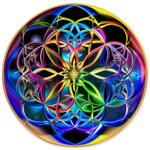 Flower Of Life Harmonic Pattern Png 06252024 PNG image