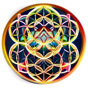 Flower Of Life Meditation Graphic Png Flx PNG image