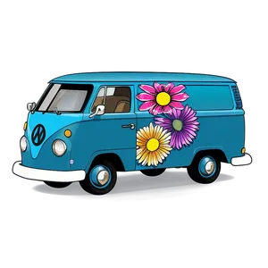 Flower Power Van PNG 06202024