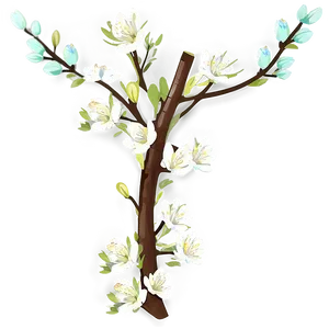 Flower Tree Branch Closeup Png Dpn PNG image