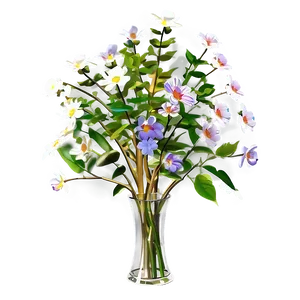 Flower Tree In Vase Png Dcm PNG image