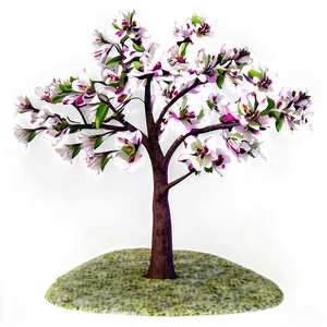 Flower Tree With Fruit PNG 06282024