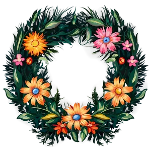 Flower Wreath Clipart Png Alu PNG image