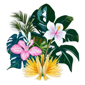 Flowering Tropical Plants PNG 38 PNG