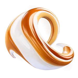 Flowing Caramel Wave Png 67 PNG image