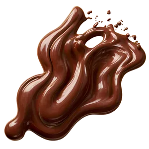 Flowing Chocolate Splash PNG 06262024