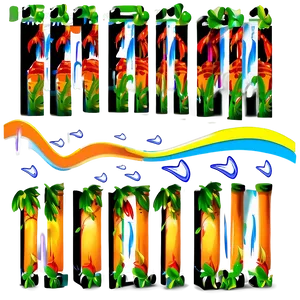 Flowing Line Illustration PNG 98