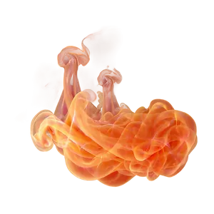 Flowing Orange Smoke Magic PNG Sbq