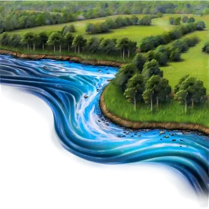 Flowing River Current Png 9 PNG image