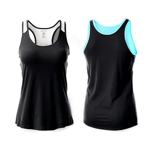 Flowy Black Tank Top PNG Qyj69 PNG
