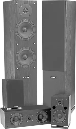 Fluance Speaker System Setup PNG image