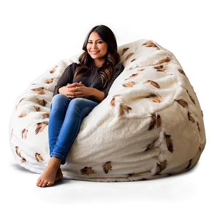 Fluffy Beanbag Comfort PNG 06202024
