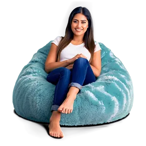 Fluffy Beanbag Comfort PNG 76