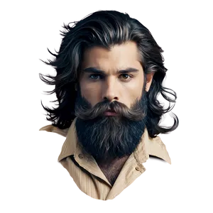 Fluffy Beard Styles Png 64 PNG image