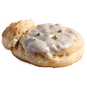 Fluffy Biscuits And Gravy PNG Bfo16