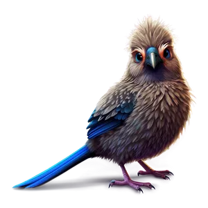 Fluffy Cartoon Bird Png 06202024 PNG image